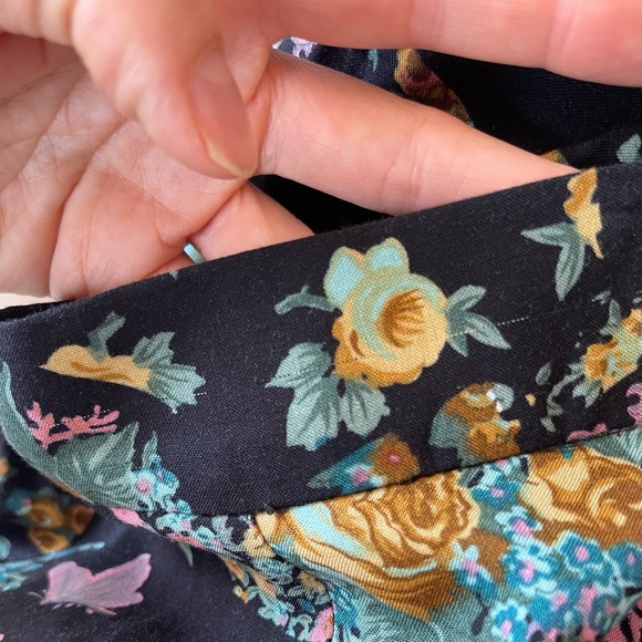 90’s Ribkoff floral maxi skirt / size 12 - Picture 4 of 16